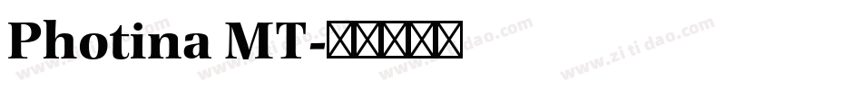 Photina MT字体转换